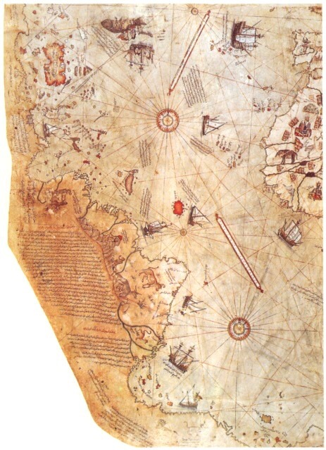 南極 ピリー・レイスの地図